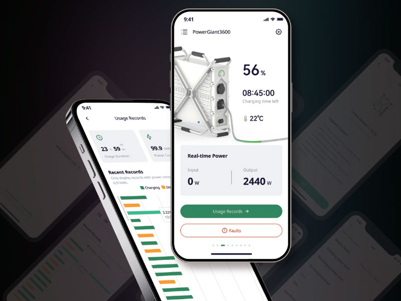 GoGrid App interface on a smartphone